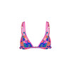 Twin Strap Bralette Bikini Top - Electric Palms