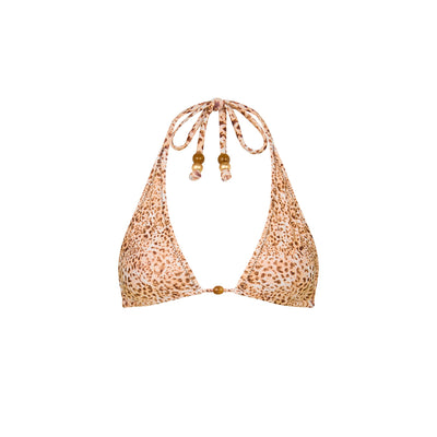 Classic Tie Halter Bikini Top - Wild Skies