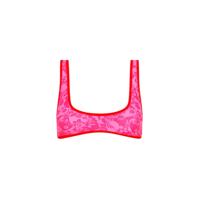 Bind Slim Scoop Bikini Top - Hearts Collide