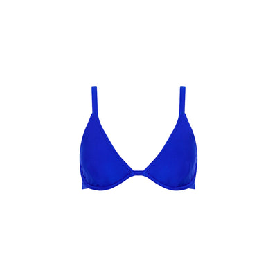 Underwire Triangle D+ Cup Bikini Top - Blue Lagoon