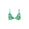 Underwire Triangle D+ Cup Bikini Top - Emerald Tides