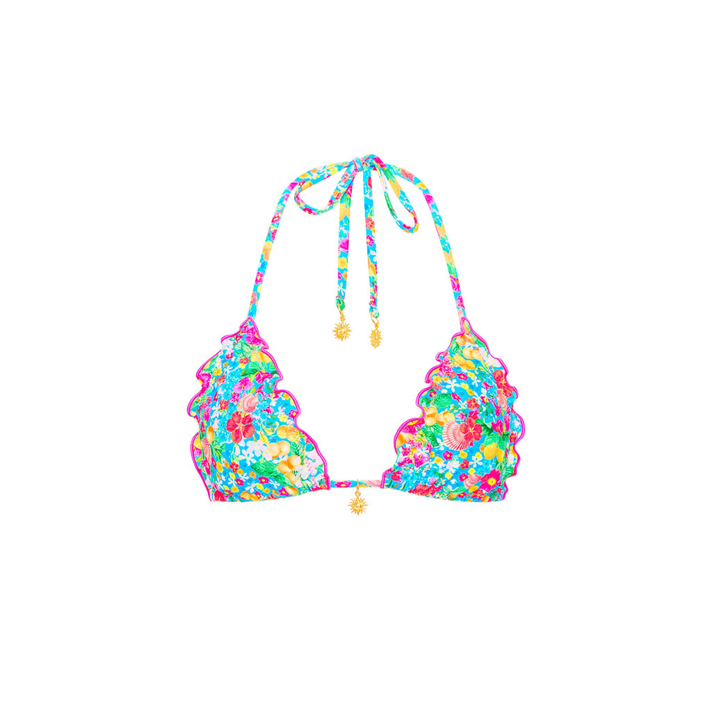 Lettuce Edge Bralette Bikini Top - Mermaid Garden