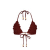 Lettuce Edge Bralette Bikini Top - Whiskey Waves
