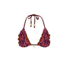 Lettuce Edge Bralette Bikini Top - Whiskey Waves