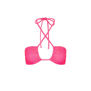 Geflochtenes Bandeau-Bikini-Oberteil mit Bindebändern - Kiss Me