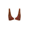 Ring Contour Crop Bikini Top - Wild Rose