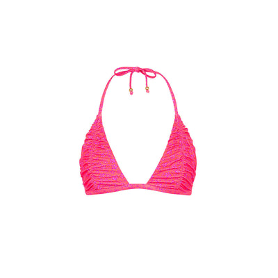 Gathered Stitch Bralette Bikini Top - Kiss Me