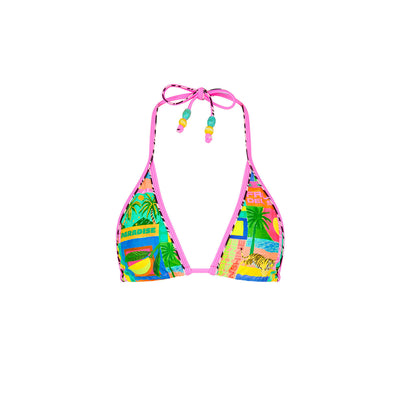 Double Bind Triangle Bikini Top - Sun Honey
