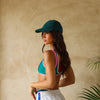 Vintage Corduroy Cap - Teal Forest