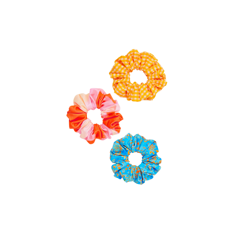 Scrunchie Hair Tie Trio Pack - Summer Fizz